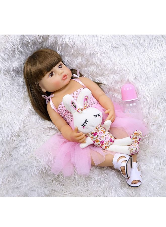 Beauenty Reborn Baby Doll 22 inch Realistic Newborn Baby Dolls for Age 3+ (Pink) - Image 2