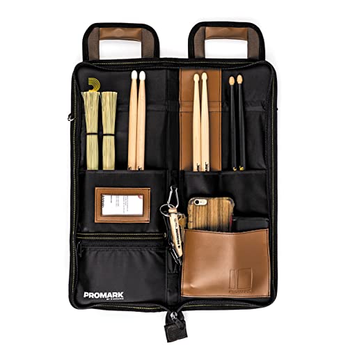 ProMark Drum Stick Bag - Transport Deluxe Drumstick Holder - Drum Sticks Holder Made from Weatherproof Ballistic Nylon and Synthetic Leather - Drumstick Bag Mounts to Tom Drum - Image 2