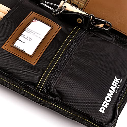 ProMark Drum Stick Bag - Transport Deluxe Drumstick Holder - Drum Sticks Holder Made from Weatherproof Ballistic Nylon and Synthetic Leather - Drumstick Bag Mounts to Tom Drum - Image 4