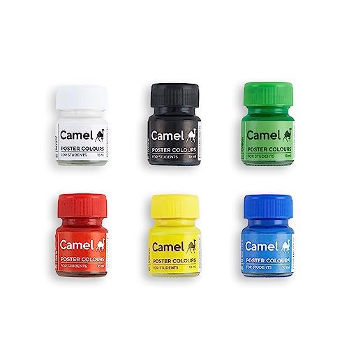 Camlin Camel Student Poster Color - 10ml each, 6 Shade - Image 2
