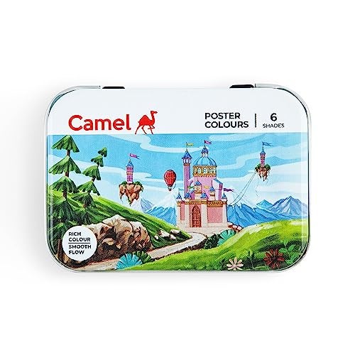 Camlin Camel Student Poster Color - 10ml each, 6 Shade - Image 1