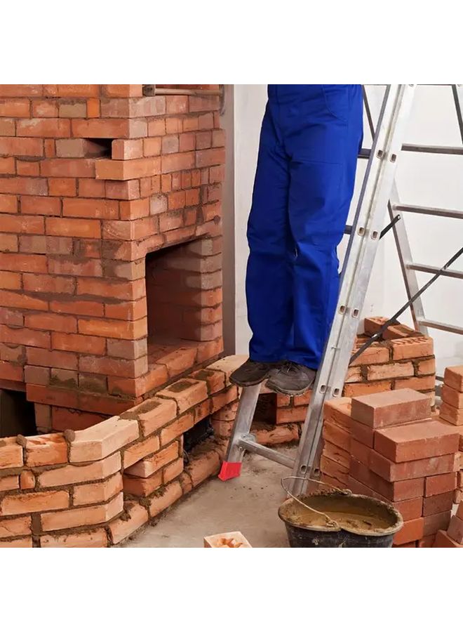 Heavy Duty Red Anti Slip Ladder Foot Covers Serrated Base Molle Enhanced Grip - Image 4