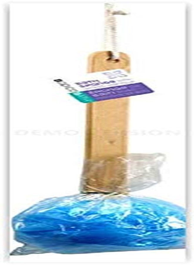 Bodico 4pk 15" Long Wooden Handle Back Scrubber Bath Shower Mesh Sponge Exfoliating Body Brush Wash Nylon Puff Spa - Image 5