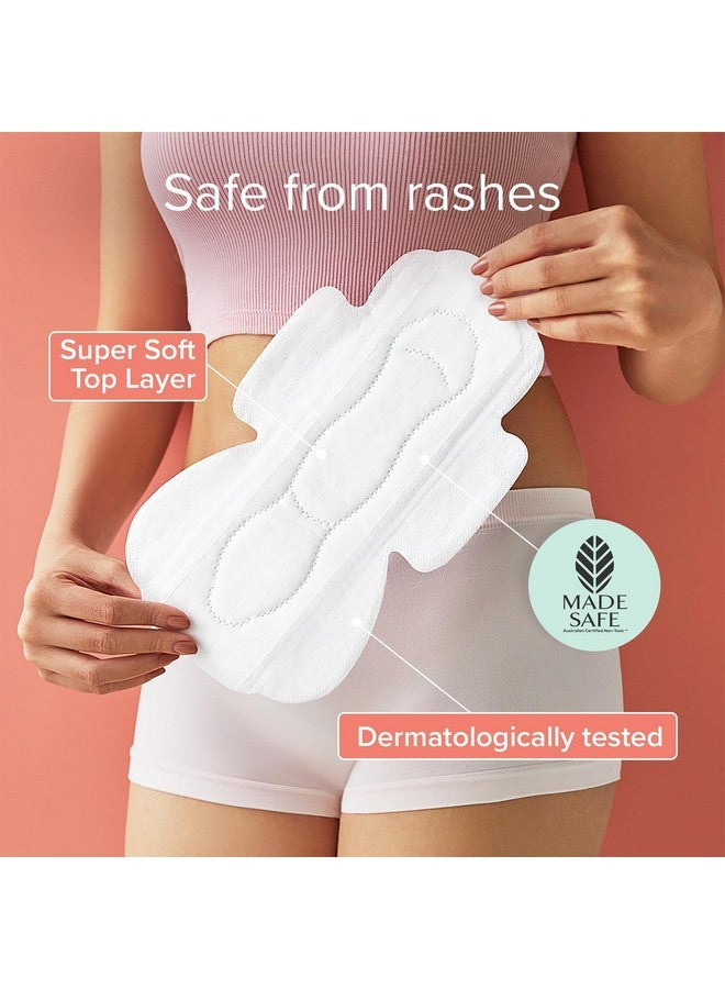 نوا مجموعة - 12 فوطة فائقة الأمان مع أغطية يمكن التخلص منها | حماية من التسرب بنسبة 100% | مناسبة للتدفق الغزير | ظهر أوسع | مريحة | خالية من الطفح الجلدي + جراب جلدي نباتي - Image 4