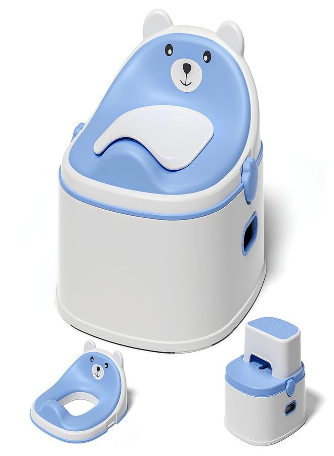 MoreFeel 3-in-1 Toddler Potty Training Toilet for Boys & Girls - Convertible Potty Chair with Step Stool for Toddlers 1-3, Anti-Slip Design Toddler Toilet Seat - Removable & Easy to Clean - Image 1