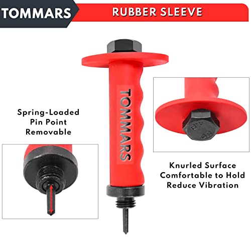 TOMMARS Hollow Punch Kit with Pin Point Punch Shaft Hole Cutter Set Gasket Punch Tools Gasket Cutter 14 PCS 5mm-35mm 3/16" to 1-3/8" - Image 4