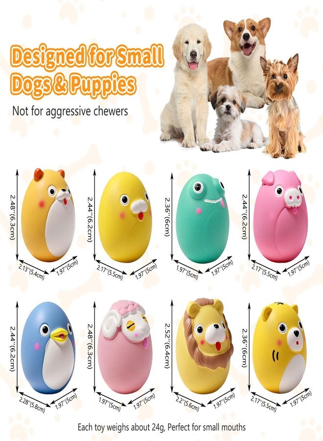 SCHITEC Squeaky Puppy Toys, Interactive Animal Dog Toy Pack, Cute Latex Rubber Squeak Pet Balls for Puppies Mini Small Breed Dogs - Image 4