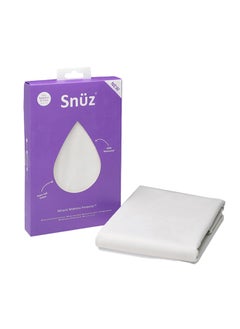 Snuz Kot Waterproof Mattress Protector, Super Soft And Absorbent, Barrier Against Dust Mites, Infant And Baby Toddler, Size 118X68 Cm - White  - Image 1