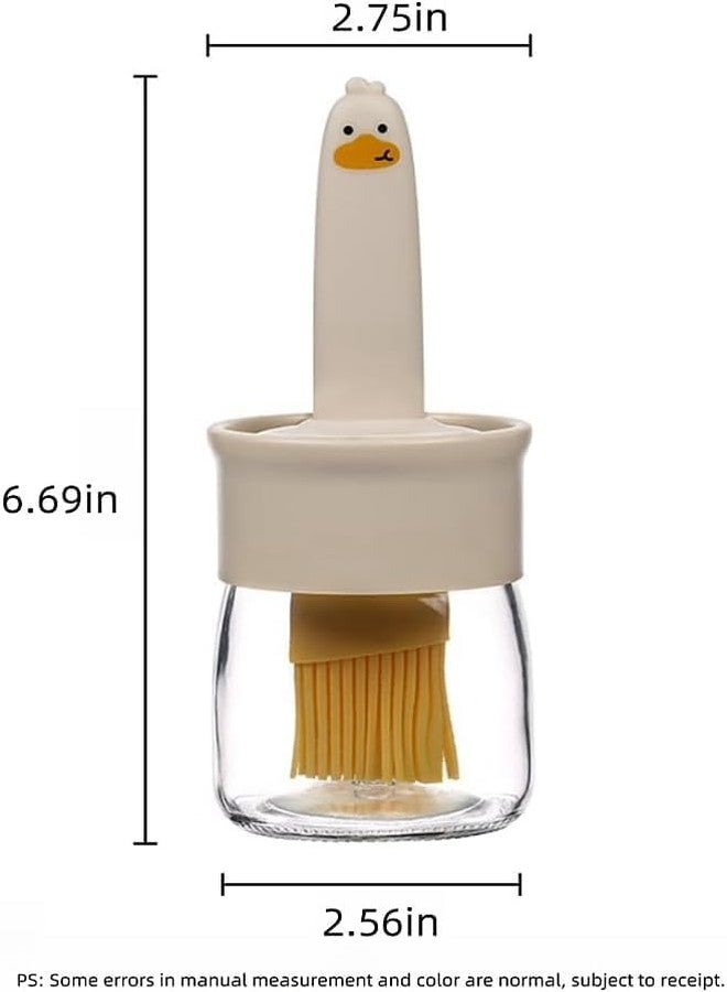 STARFLYER Silicone Oil Brush with Bottle Dispenser Bottle, with Silicone Brush, Used for Kitchen Cooking, Frying, Baking, Barbecue, Pancakes, air Fryer, marinated. - Image 2