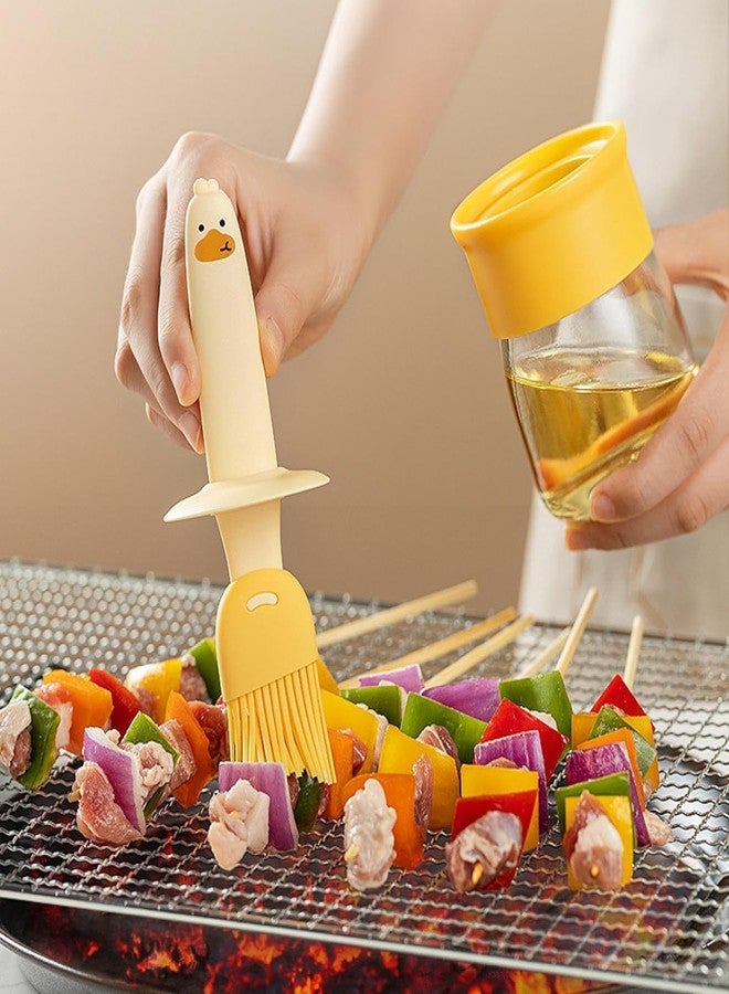 STARFLYER Silicone Oil Brush with Bottle Dispenser Bottle, with Silicone Brush, Used for Kitchen Cooking, Frying, Baking, Barbecue, Pancakes, air Fryer, marinated. - Image 4