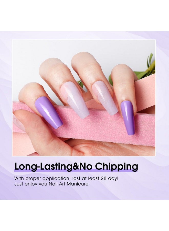 V VENALISA - Venalisa Purple Lavender Gel Nail Polish, 1Pcs Light Purple Gel Polish Pastel Purple Color Nail Polish Gel High Gloss Soak Off U V Gel Nail French Nail Manicure Salon Diy - Image 1