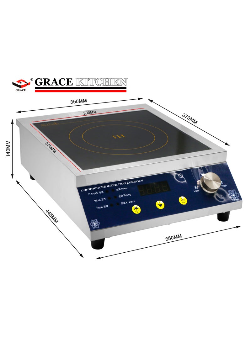 Grace Commercial Induction Cooker 3.5KW High Power Electric Cooker Flat Base - Image 1