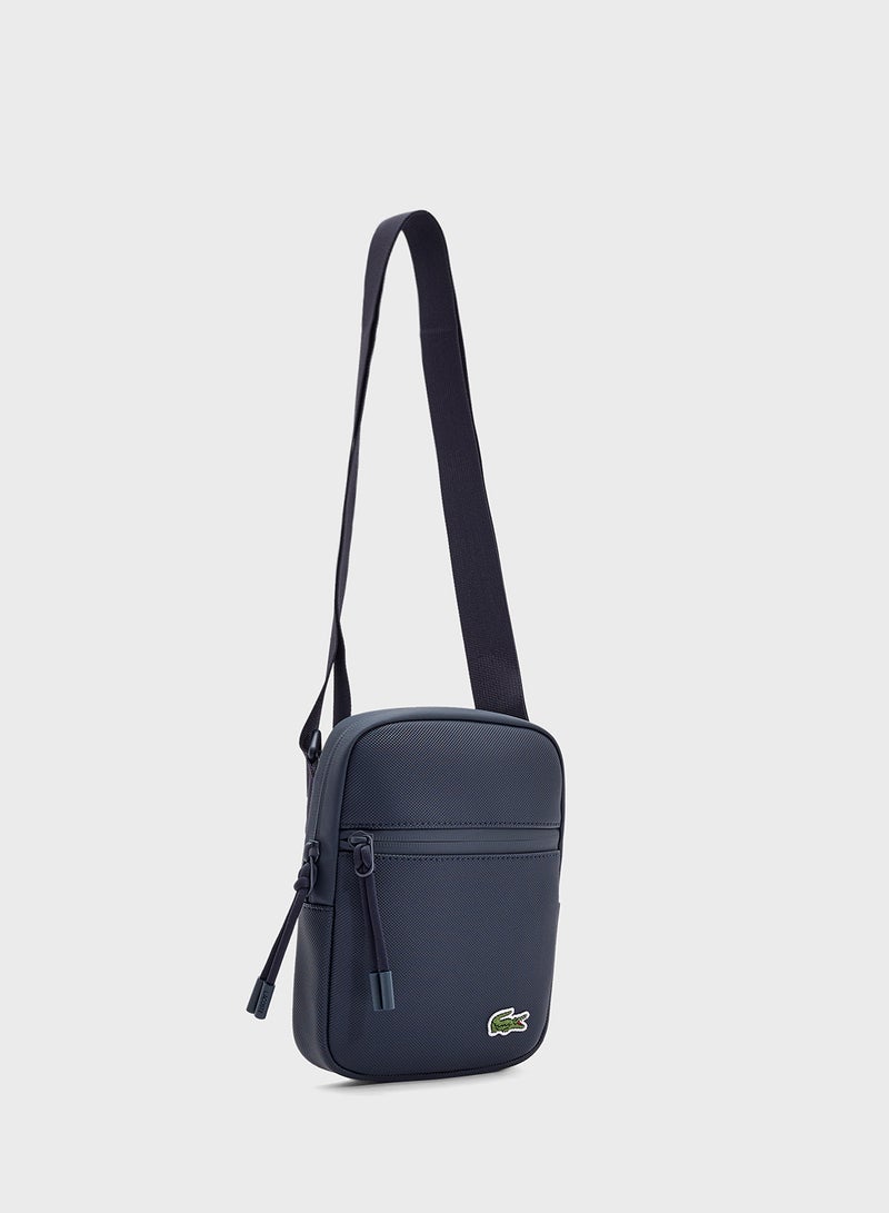 LACOSTE Logo Zip Over Crossbody  - Image 3