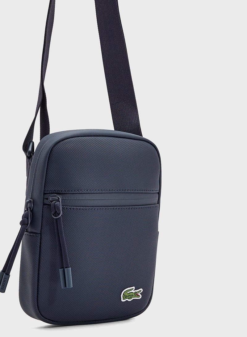 LACOSTE Logo Zip Over Crossbody  - Image 4
