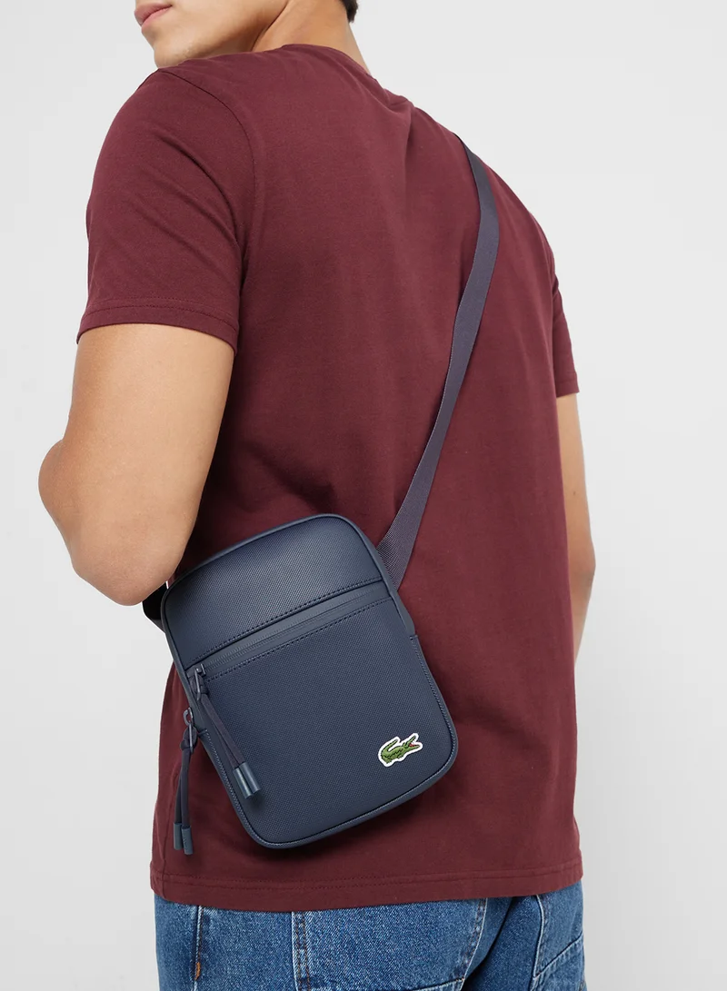 LACOSTE Logo Zip Over Crossbody