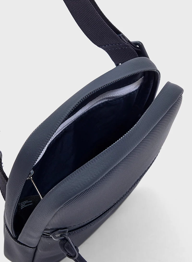 LACOSTE Logo Zip Over Crossbody