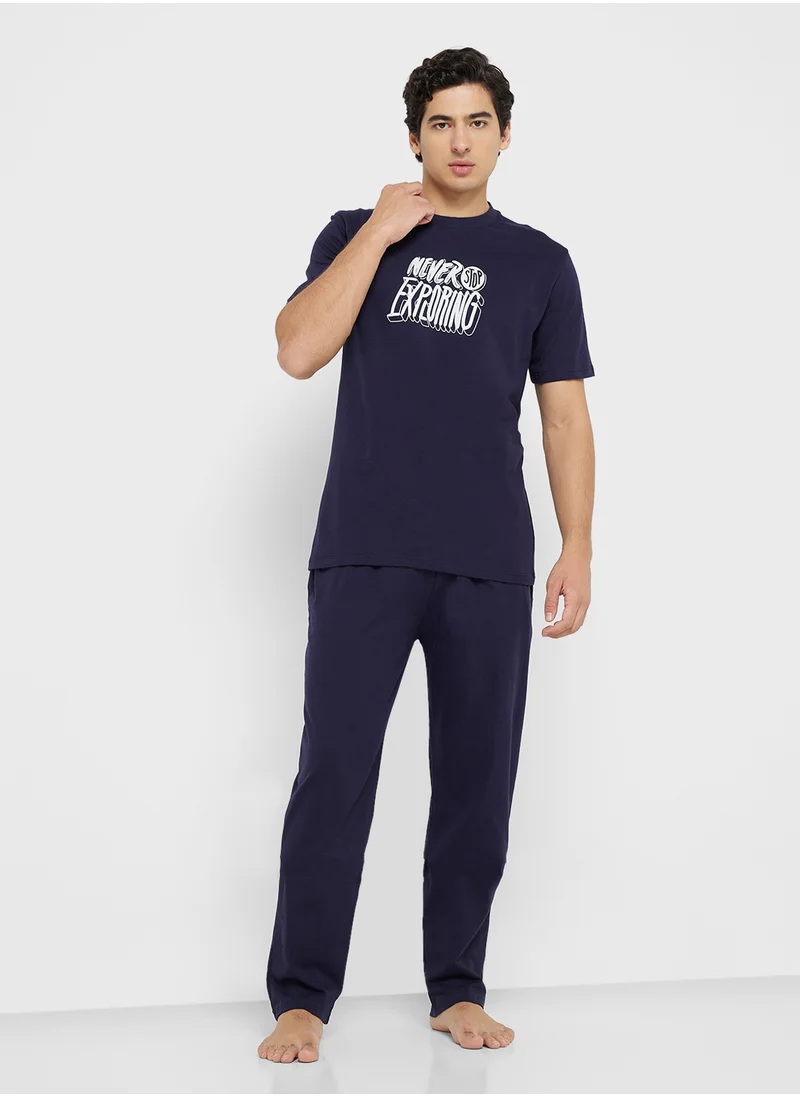 Robert Wood Nightwear T-Shirt & Pants Sets