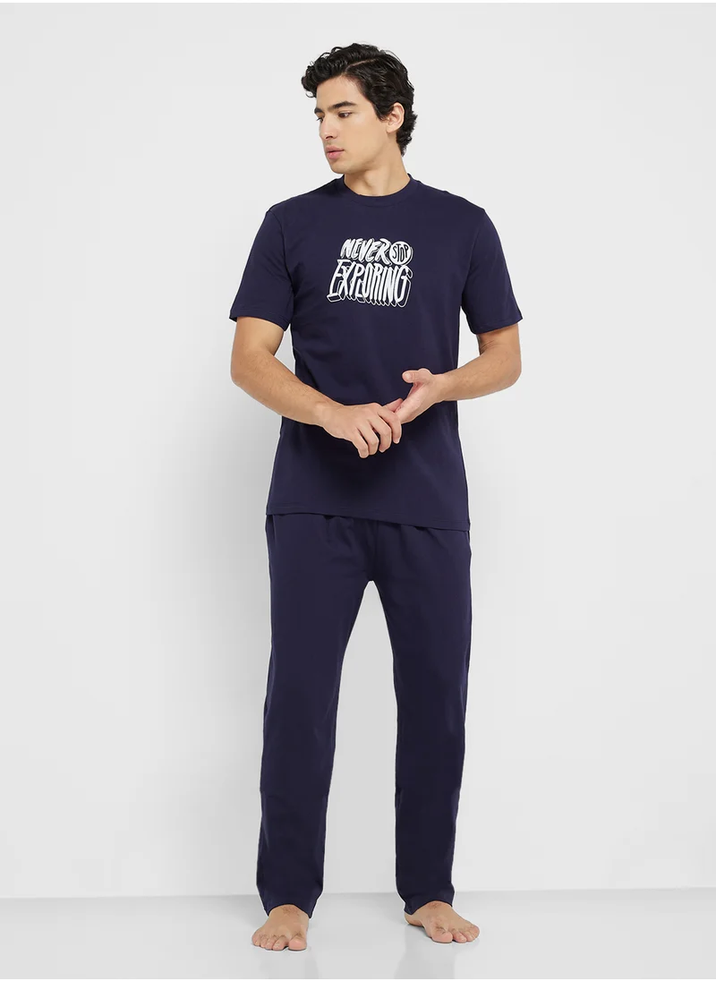 Robert Wood Nightwear T-Shirt & Pants Sets