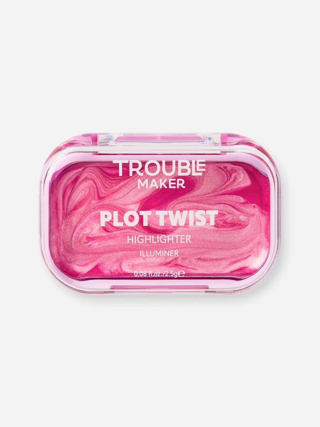 كريم هايلايت توتر صانع المشاكل بلمسة وردية مت spiralling 