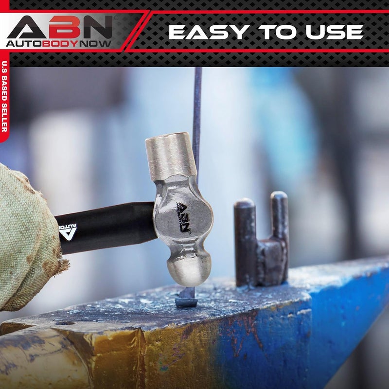 ABN Ball Pein Hammer 5-pc Set – 8, 12, 16, 24, 32 oz – Fiberglass & Carbon Steel for Metal Rivet, Chisel, Punch - Image 4