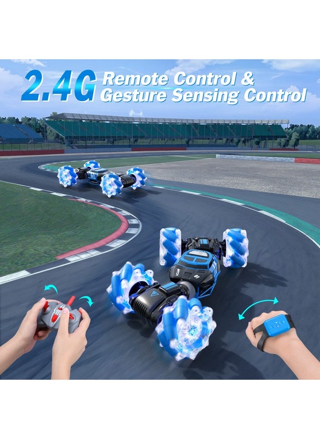 Powerextra Powerextra Remote Control Car, Gesture Sensing RC Stunt Car with Lights & Dance, Toy for Kids Aged 6-12  - Image 3