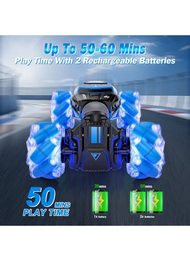 Powerextra Powerextra Remote Control Car, Gesture Sensing RC Stunt Car with Lights & Dance, Toy for Kids Aged 6-12  - Image 4