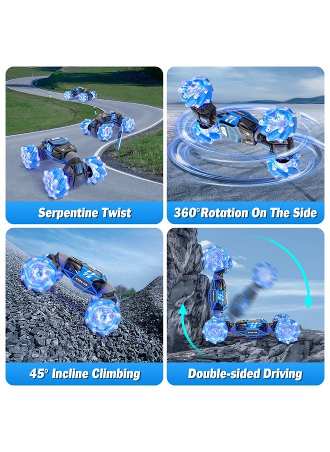Powerextra Powerextra Remote Control Car, Gesture Sensing RC Stunt Car with Lights & Dance, Toy for Kids Aged 6-12  - Image 2