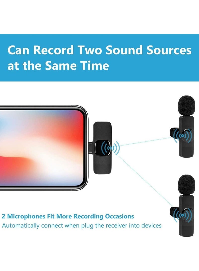 ELTRAZONE Wireless Lavalier Microphone for iPhone iPad - Plug-Play Wireless Mic with 2 Microphones for USB-Lighting iPhone - Video Recording, Interview - Image 4