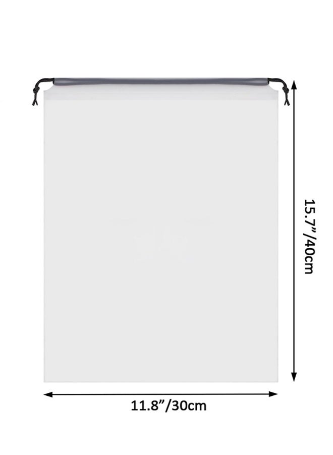 20PCS Clear Shoe Bags 30x40CM Drawstring Travel Shoe Bags for Packing, Waterproof Dustproof Portable Shoe Storage for Men and Women - Image 2