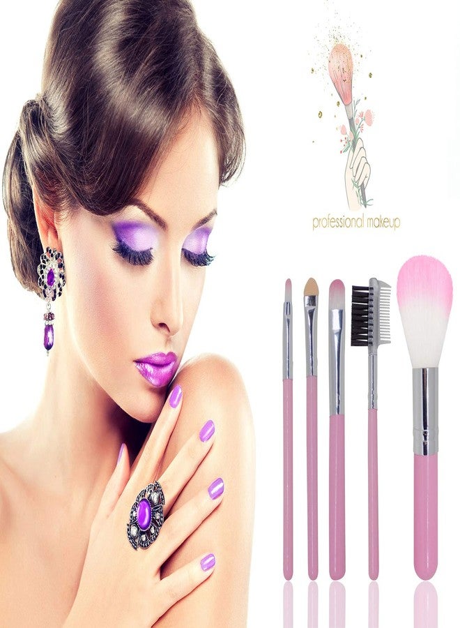 Kabello Cosmetic Makeup Brushes For Women And Girls Home And Parlour Use Set Of 5 Pcs 20 Grams Pack Of 1 - Image 4