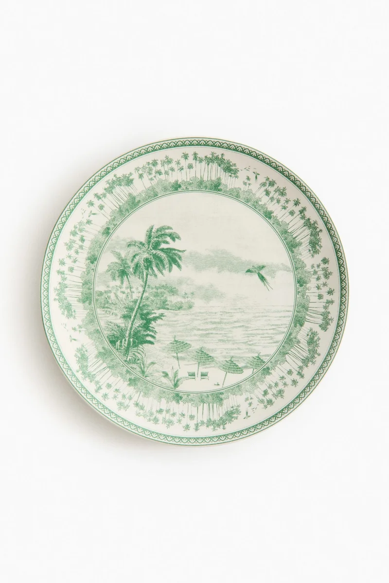 H&M Motif-detail porcelain dinner plate