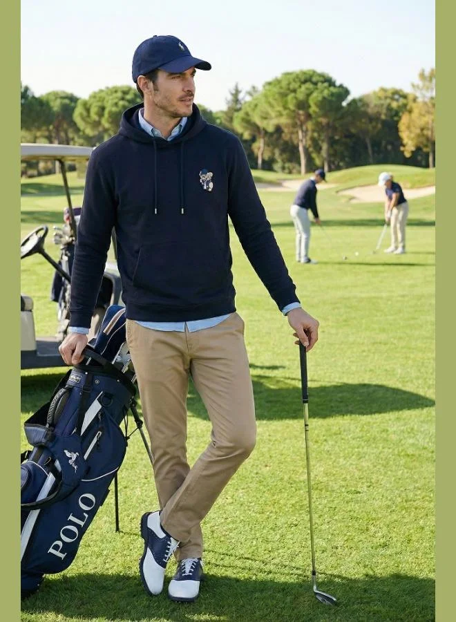 Buratti  Buratti Cotton Regular Fit Hooded Sweatshirt with Kangaroo Pocket for Men SWEAT 6141006B for Men | Best Price UAE