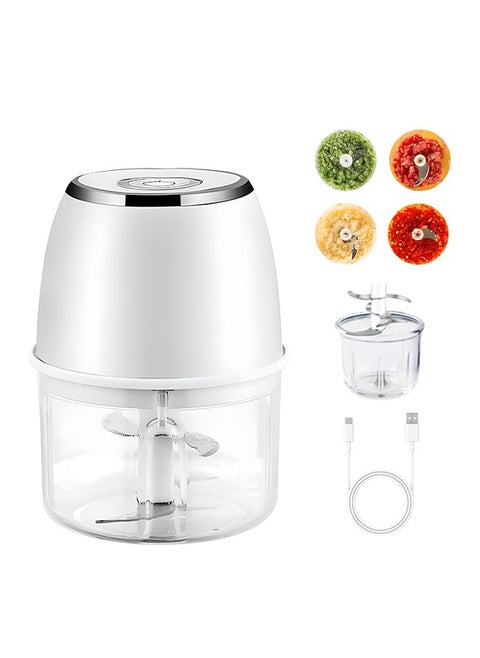 300ml Electric Food Chopper, Vegetable Chopper with 6 Blades, Perfect for Cutting Vegetables, Fruits and Nuts