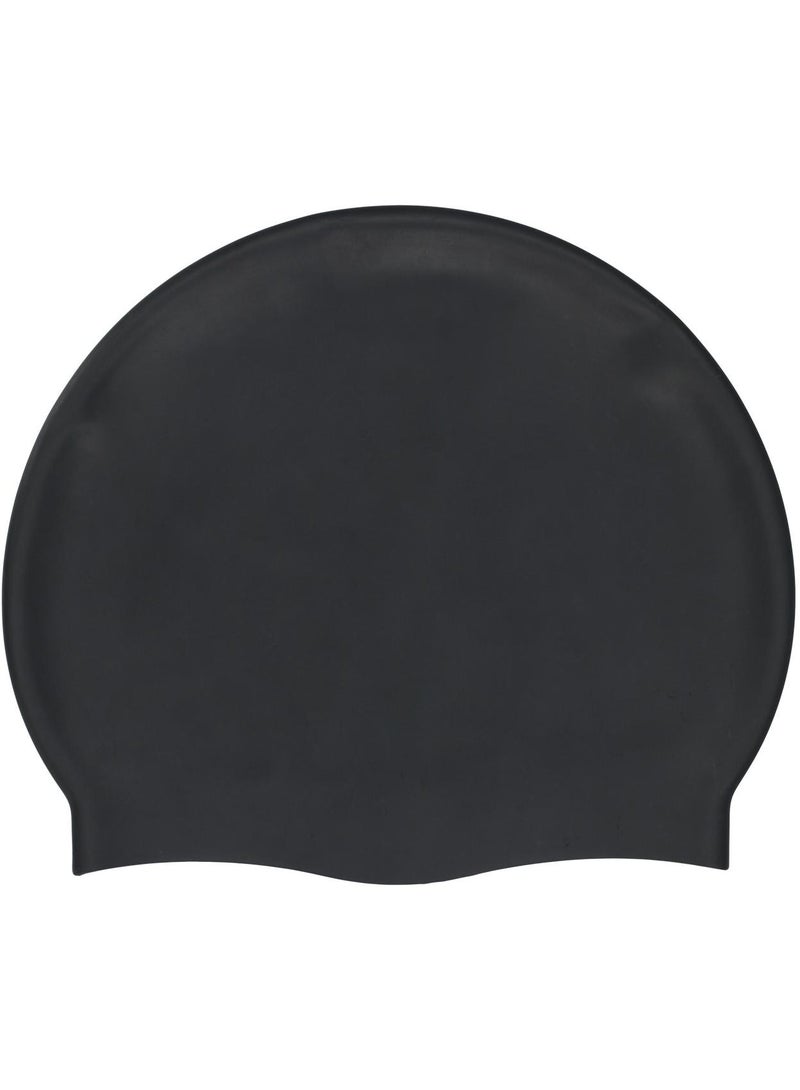 Joss Black Silicone Swimming Cap  One Size, Comfortable Fit, Durable & Flexible, Ideal For Pool & Open Water, Minimalist Design, Easy To Wear - Image 2
