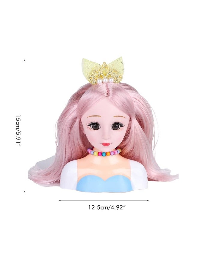 NajmStyle 25Pcs Hairdressing Makeup Dolls, Hair Styling Model Doll,Design Model Doll Head, Girls Playset with Beauty and Fashion Accessories - Image 2