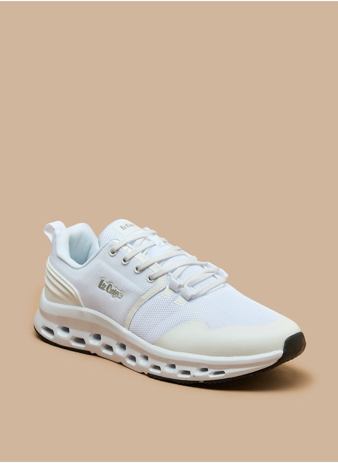 Lee Cooper Men's Monotone Low Ankle Sneakers with Lace-Up Closure  - Image 1