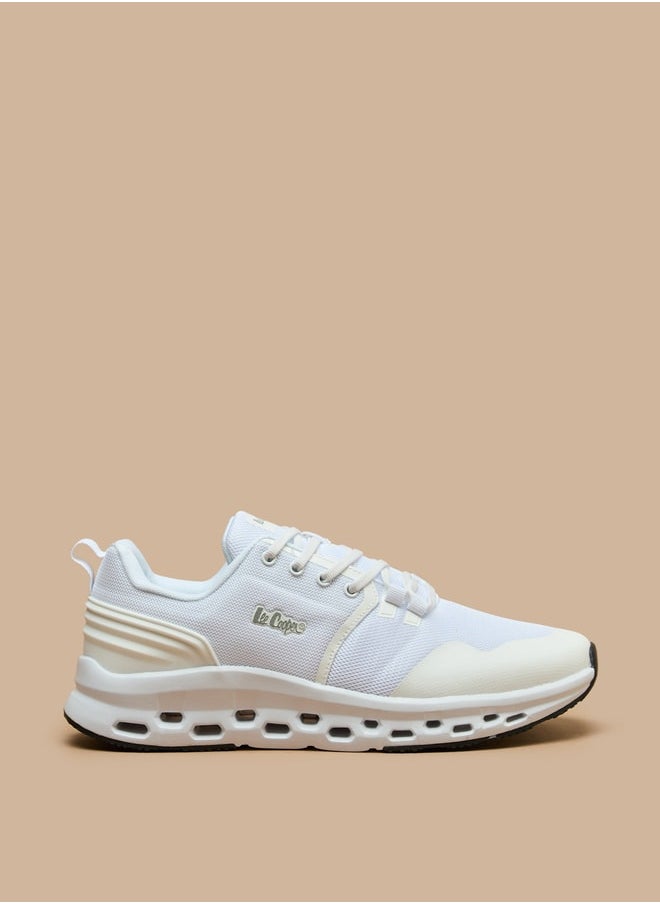 Lee Cooper Men's Monotone Low Ankle Sneakers with Lace-Up Closure  - Image 3