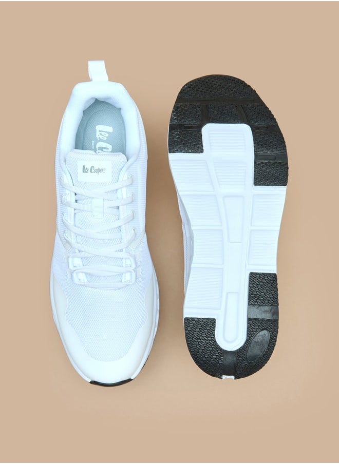 Lee Cooper Men's Monotone Low Ankle Sneakers with Lace-Up Closure  - Image 4
