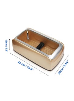 VINSTAR Automatic Shoe Cover Dispenser, Shoe Cover Machine, Non Slip Boot Cover Dispenser for Indoors, Shoe Wrapping Machine for Family, Gathering, Office - Gold  - Image 2