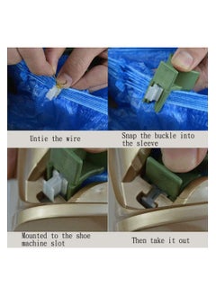 VINSTAR Automatic Shoe Cover Dispenser, Shoe Cover Machine, Non Slip Boot Cover Dispenser for Indoors, Shoe Wrapping Machine for Family, Gathering, Office - Gold  - Image 5