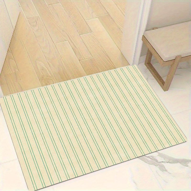 Extra Large 2435 Inches Velvet Non Slip Mat With Geometric Line Design For Bedroom Living Room Entrance Camping And Yoga - Image 5