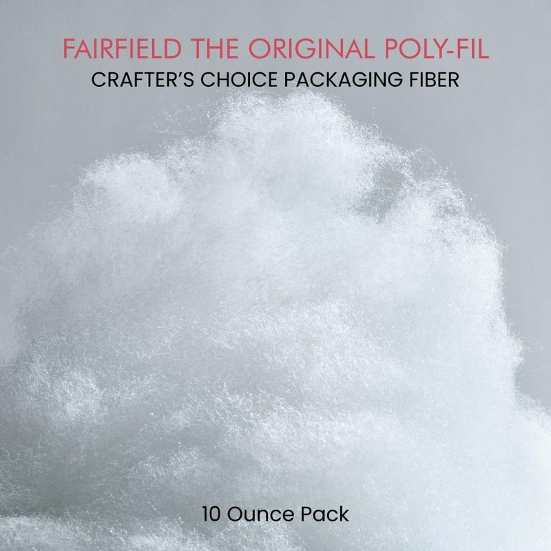 Poly-Fil Fairfield CCDF10 Crafter's Choice Dry Packing Fiber Fill 10 Ounce Bag, Blue/Orange - Image 1