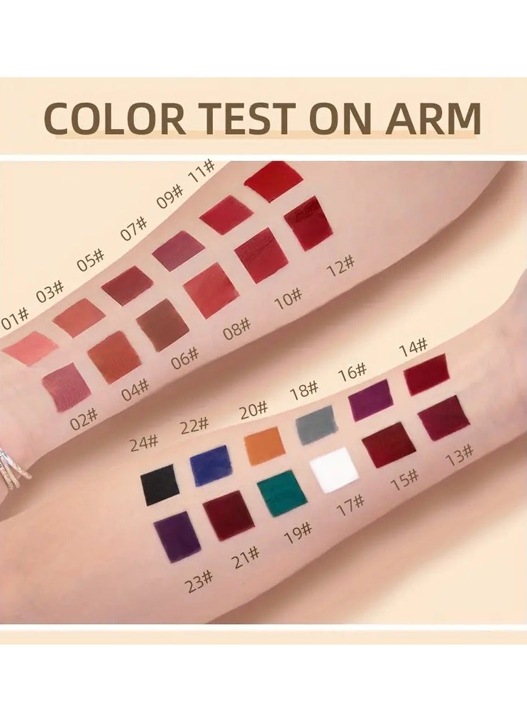 QiBest - Matte Lip Gloss Long Lasting  Smudge Proof Non Sticky Lip Stain COLOR 01 - Image 1