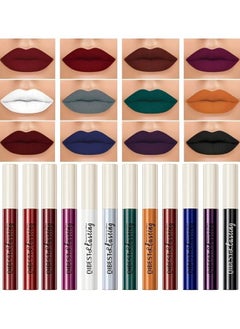 QiBest Matte Lip Gloss Long Lasting  Smudge Proof Non Sticky Lip Stain COLOR 01  - Image 3