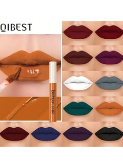 QiBest Matte Lip Gloss Long Lasting  Smudge Proof Non Sticky Lip Stain COLOR 01  - Image 2