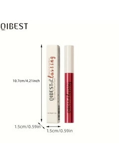 QiBest Matte Lip Gloss Long Lasting  Smudge Proof Non Sticky Lip Stain COLOR 01  - Image 4
