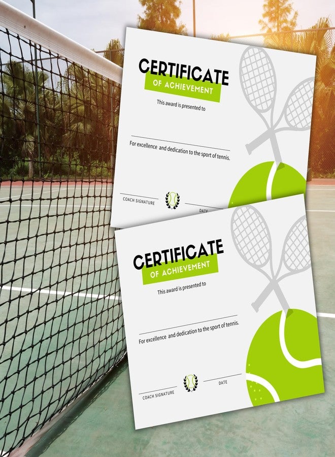 Lashicorn Tennis Player Certificate of Achievement 30pk 8.5x11” Racket Team Winner Tournament Improved Participation Ball Summer Court Recognition - Image 5