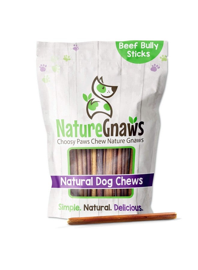 طبيعة عصي تنمر رفيعة للكلاب 5-6 بوصات (8 أونصة) - سمك مختلط - تدوم طويلاً للكلاب الصغيرة والجراء - عظام مضغ رقيقة طبيعية للكلاب - خالية من الجلد الخام - Image 1