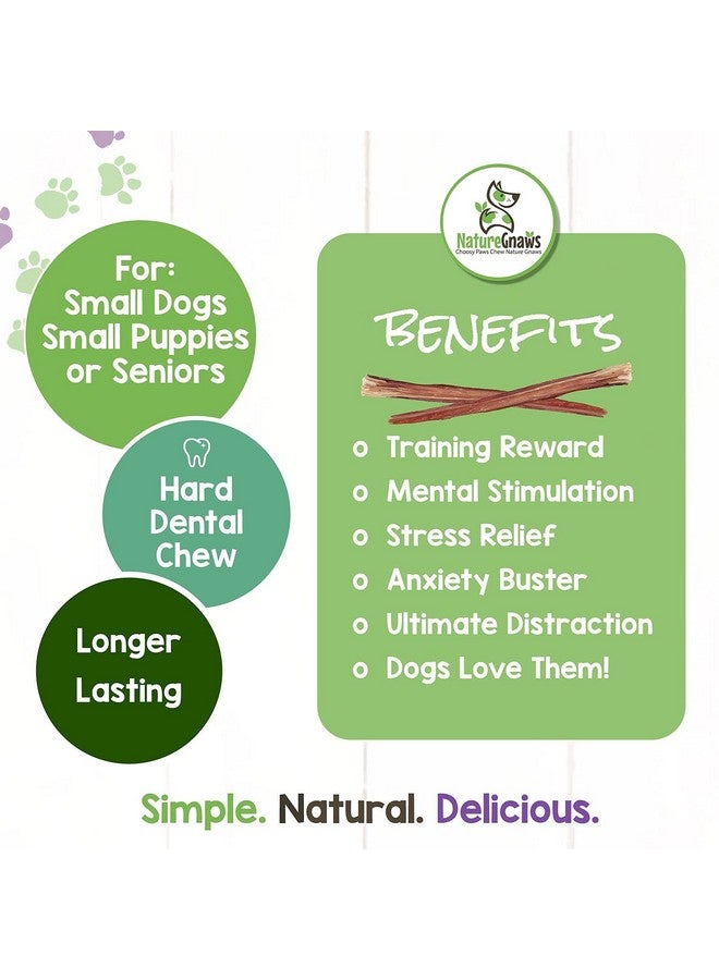 طبيعة عصي تنمر رفيعة للكلاب 5-6 بوصات (8 أونصة) - سمك مختلط - تدوم طويلاً للكلاب الصغيرة والجراء - عظام مضغ رقيقة طبيعية للكلاب - خالية من الجلد الخام - Image 5