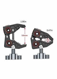 SYOSI Camera Mounts and Clamps Side Arms with 3/8 and 1/4 Screw Holes Tripods for Video Shooting Action Camera Phone Clips Selfie Live Streaming  - Image 2